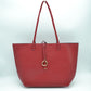 Classic Trapeze Tote Bag with Dual Handles and Ring Detail