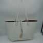 Women's Pebbled Faux Leather Reversible 2 in 1 Tote Shoulder Handbag Crossbody Bag