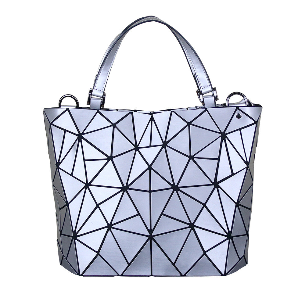 Rhombus Korean Style Fashionable Matte Finish Crossbody Bags