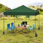 9.5 x 9.5 Feet Pop up Canopy Tent with Adjustable Heights