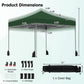9.5 x 9.5 Feet Pop up Canopy Tent with Adjustable Heights