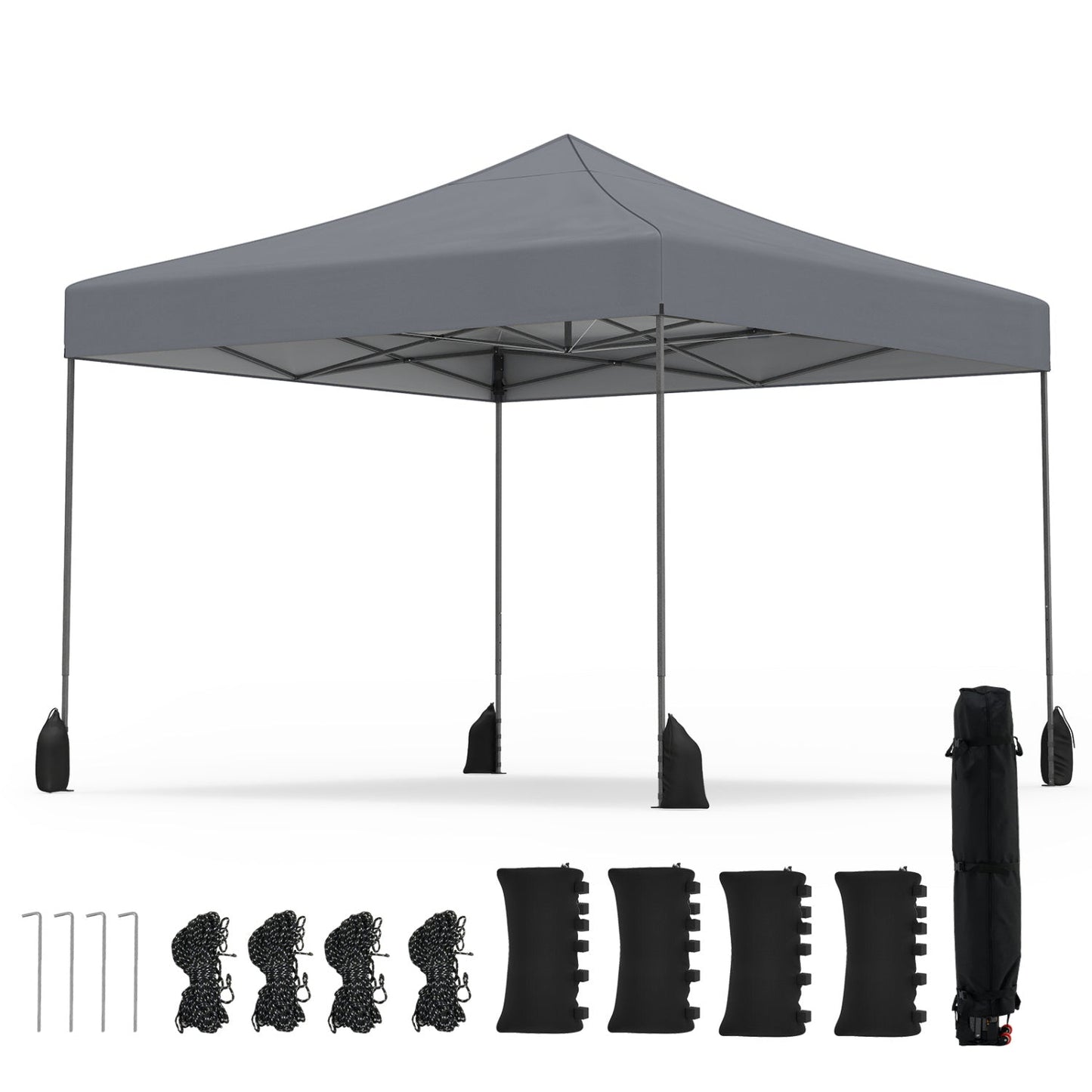9.5 x 9.5 Feet Pop up Canopy Tent with Adjustable Heights