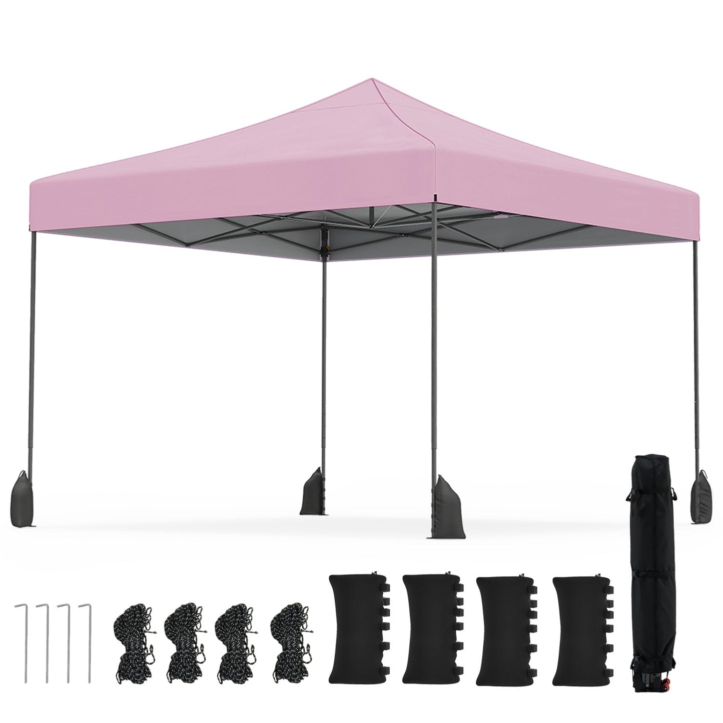 9.5 x 9.5 Feet Pop up Canopy Tent with Adjustable Heights