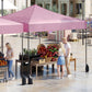 9.5 x 9.5 Feet Pop up Canopy Tent with Adjustable Heights