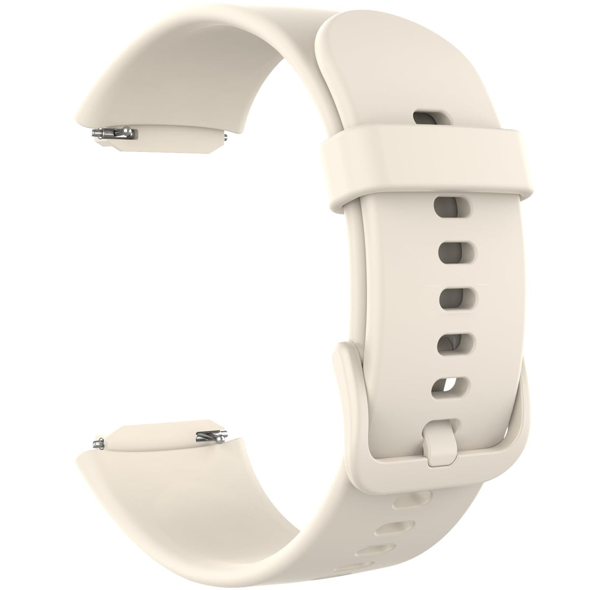 VPSTAY ALW1 Correas de reloj de silicona de repuesto, compatibles con relojes de liberación rápida (blanco)