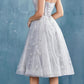 Andrea & Leo A0823 Illusion Bodice Short Prom Dress with Corset Back