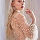 Andrea & Leo A0997W Pearl Beaded Long Sleeve Fit and Flare Long Dress