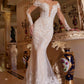 Andrea & Leo A1022 Bohemian Lace Mermaid Gown