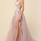 Andrea & Leo A1029 Angelonia Diamond Glitter Corset Gown