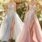 Andrea & Leo A1089 Penelope Blossom Gown with Overskirt
