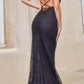 Andrea & Leo A1170 Long Diamond Rococo Backless Mermaid Gown