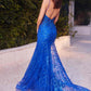 Andrea & Leo A1252 Long Lace Embellished Mermaid Gown
