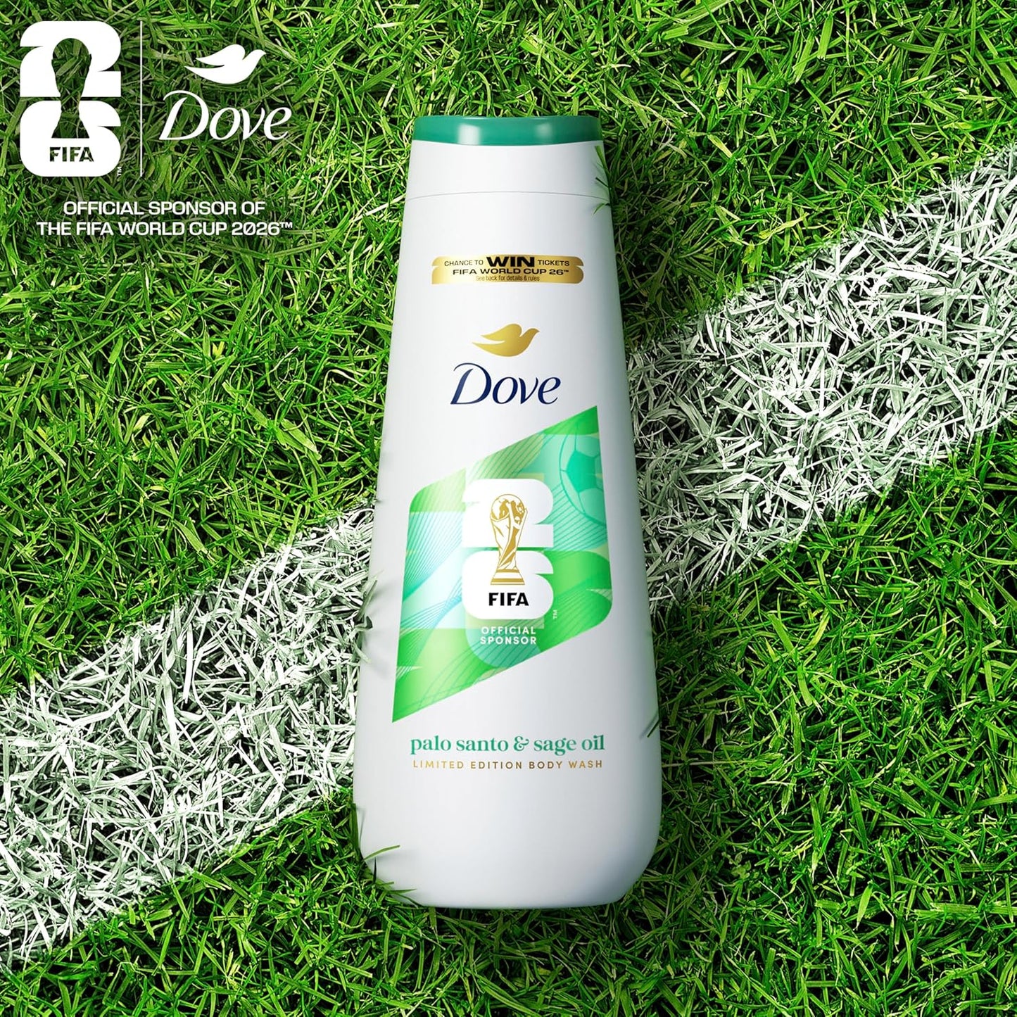 Dove Edición Limitada FIFA Régimen 3 Unidades Palo Santo & Aceite de Salvia Para Mujeres para Piel Hidratada y Suave
