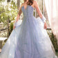 Andrea & Leo A1369 Dress Strapless A-Line Ombre Beaded Gown