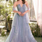 Andrea & Leo A1369 Dress Strapless A-Line Ombre Beaded Gown