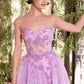 Andrea & Leo A1381 Tulle Daisy Asymmetric A-Line Gown