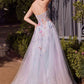 Andrea & Leo A1383 Dress Watercolor Floral A-Line Gown