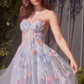 Andrea & Leo A1383 Dress Watercolor Floral A-Line Gown