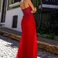 Nox Anabel A1384 Long Corset Boned Bodice V-Neck Fitted Gown