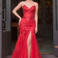 Vestido de sirena floral con lentejuelas Andrea & Leo A1388