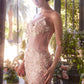 Andrea & Leo A1396 Sheer Pleated Corset Gown