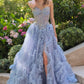Andrea & Leo A1483 A-Line Gown Sheer Boned Bodice Strapless Fairytale