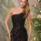 Andrea & Leo A1497 Strapless Floor Length Lace Overlay Formal Gown