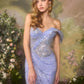 Vestido entallado Andrea & Leo A1498 con escote corazón y hombros descubiertos