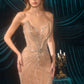 Andrea & Leo A1501 Sculpted Red Carpet Fitted Gown
