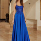Nox Anabel A1725 Stretch Satin A-Line Dress