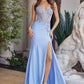 Nox Anabel A1740 Stretch Satin Fitted Evening Prom Gown