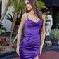 Nox Anabel A1742 Vestido de noche/fiesta de satén elástico ajustado
