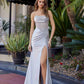 Vestido Nox Anabel A1745 elástico ajustado de satén