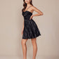 Nox Anabel A825 Short Metallic A-Line Homecoming Dress