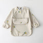 Waterproof Smock Bib | Full-Sleeve Baby & Toddler Feeding Bib