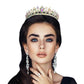 Teardrop Accented Marquise Stone Cluster Princess Tiara