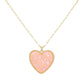 Druzy Heart Pendant Necklace
