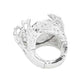 Metal Twig Detailed Stone Stretch Ring