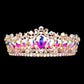 Teardrop Stone Accented Crown Tiara
