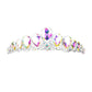 Crystal Glass Teardrop Cluster Princess Tiara