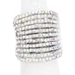 Rhinestone Pave Multi Row Stretch Ring