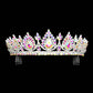 Teardrop Accented Marquise Stone Cluster Princess Tiara