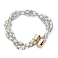 Stone Embellished Twisted Magnetic Bracelet