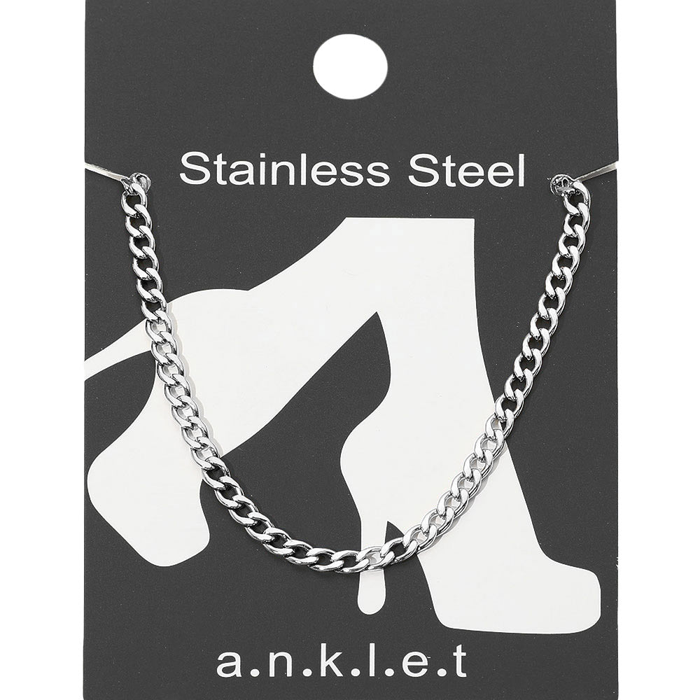 Stainless Steel Curb Chain Anklet