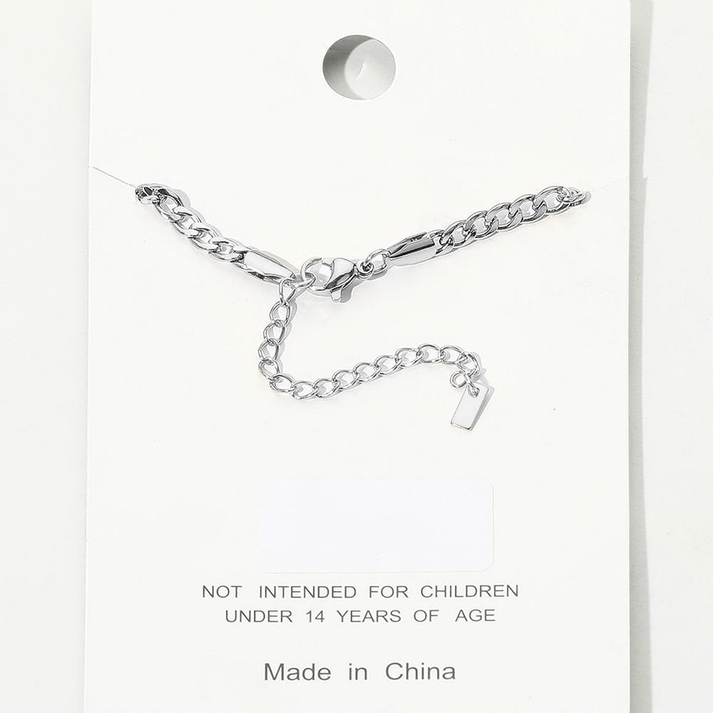 Stainless Steel Curb Chain Anklet