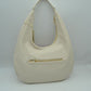 Slouchy Hobo Shoulder Bag with Dimensional Rose Applique