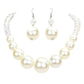 Faceted Beaded Chunky Pearl Necklace