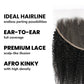 Frontal de cabello humano Afro Kinky 13x6 HD Lace