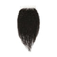 Cierre de encaje HD 6x6 de cabello humano afro rizado