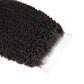 Cierre de encaje HD 6x6 de cabello humano afro rizado